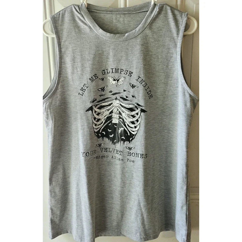 Edgar Allen Poe‎ Sleeveless Large Shirt